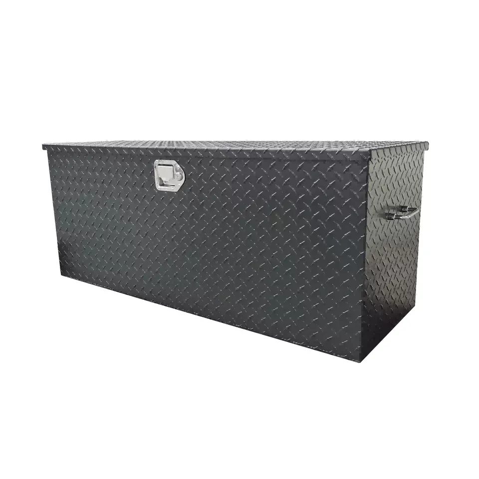 Cajas de herramientas para camiones con apertura superior y Black Power Spraying