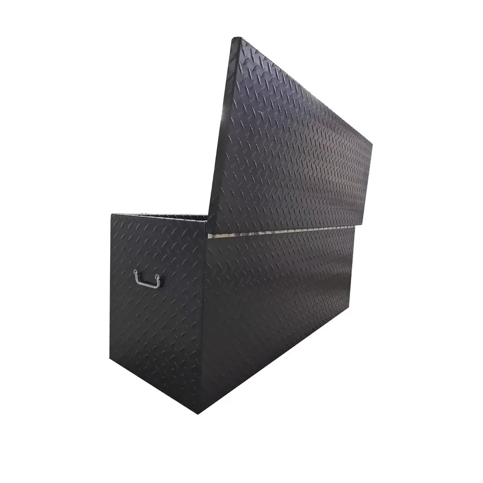 Cajas de herramientas para camiones con apertura superior y Black Power Spraying