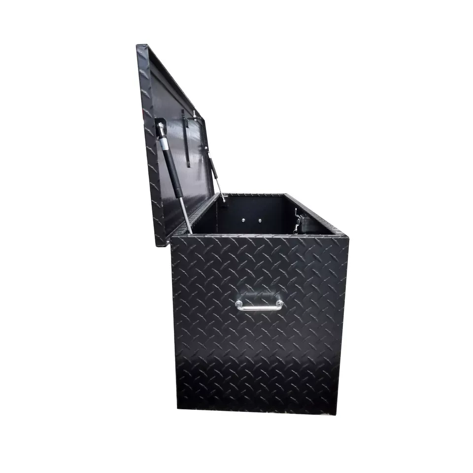 Cajas de herramientas para camiones con apertura superior y Black Power Spraying