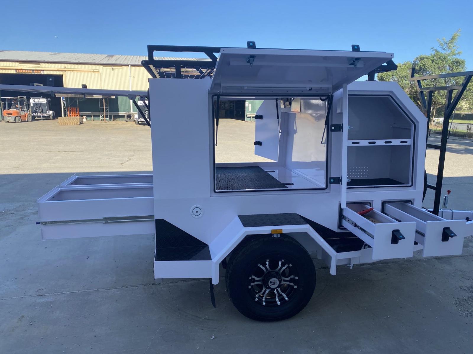 Remolque comercial grande de un solo eje