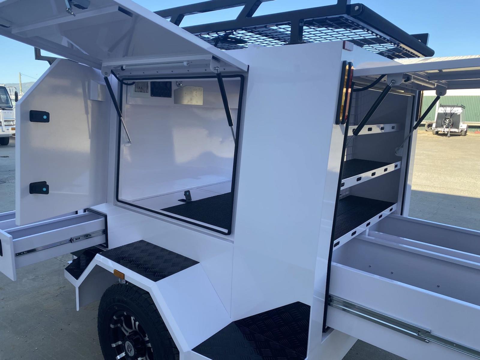 Remolque comercial grande de un solo eje