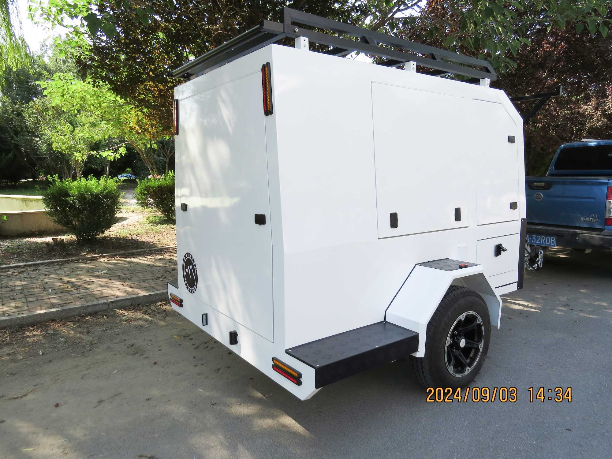 Remolque de trabajo grande de un solo eje