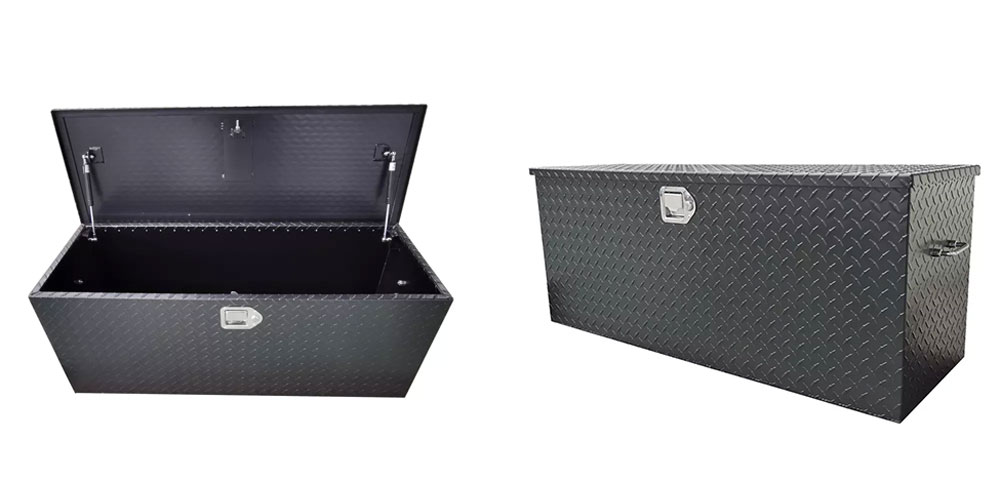 Cajas de herramientas para camiones con apertura superior y Black Power Spraying Cajas de herramientas para camiones con apertura superior y Black Power Spraying