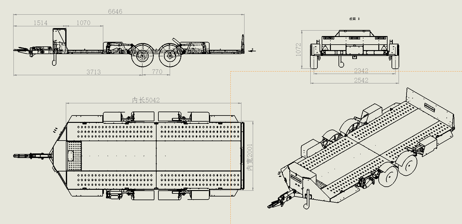 Remolque con plataforma abatible Remolque con plataforma abatible