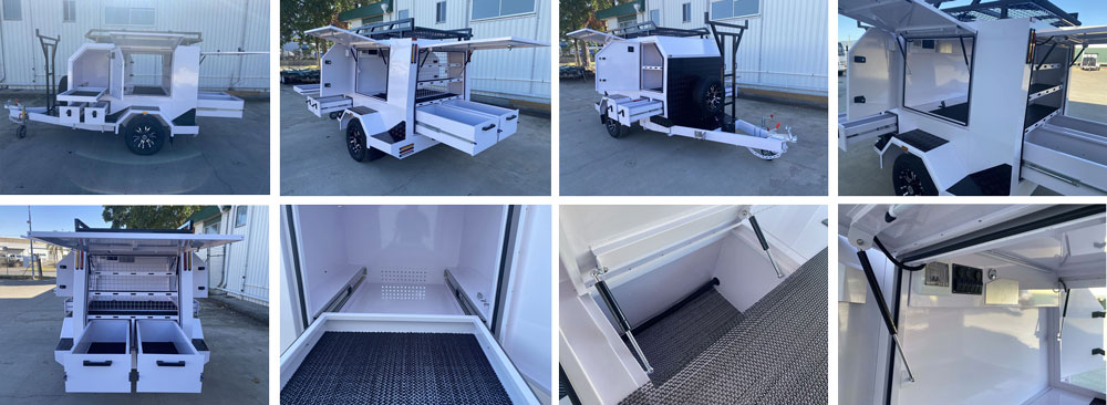 Remolque comercial grande de un solo eje