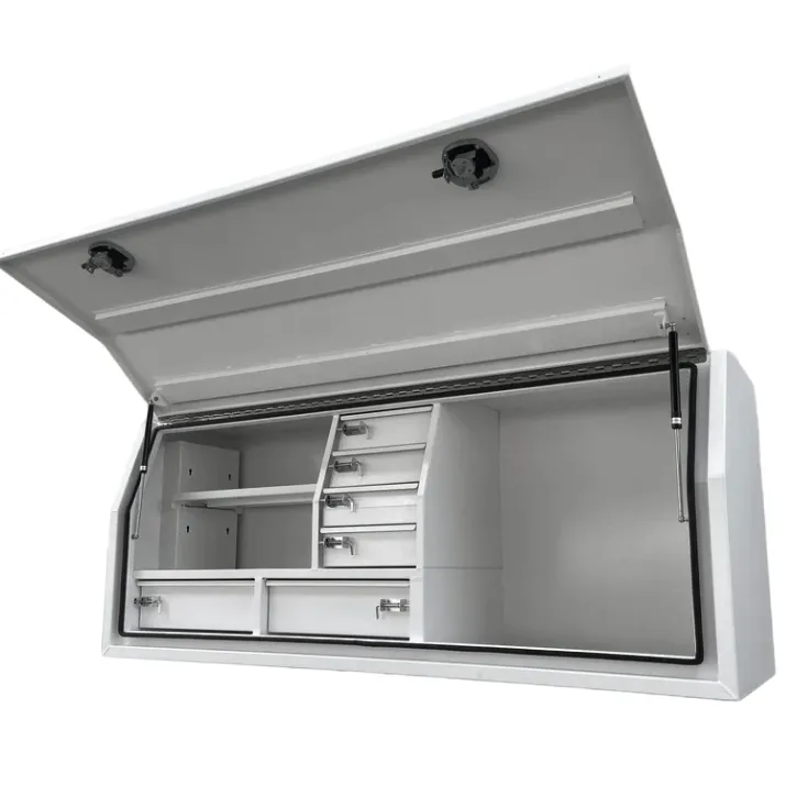 Cajas de herramientas de aluminio con apertura lateral para camiones y remolques Cajas de herramientas de aluminio con apertura lateral para camiones y remolques